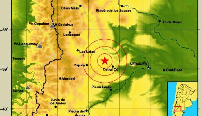 Se registró un sismo en cercanías de Cutral Co
