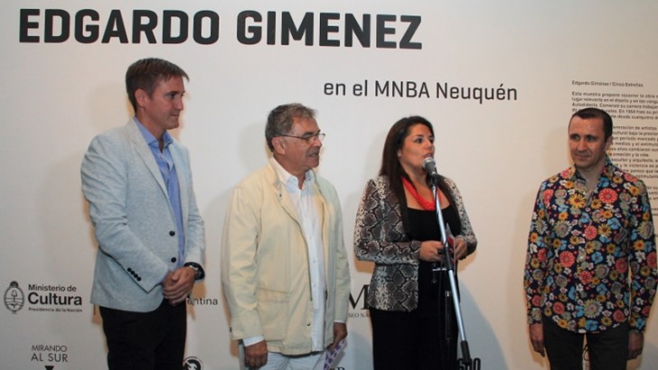 Inauguró la muestra de Edgardo Giménez en el MNBA