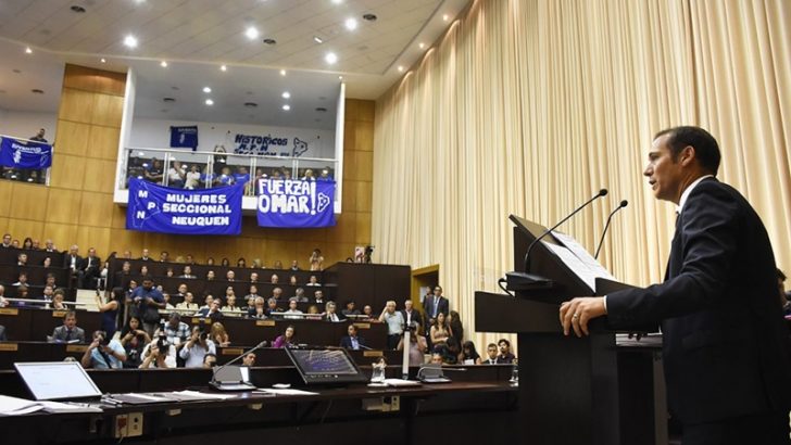El gobernador Gutiérrez inauguró el 46º período de Sesiones Ordinarias Legislativas