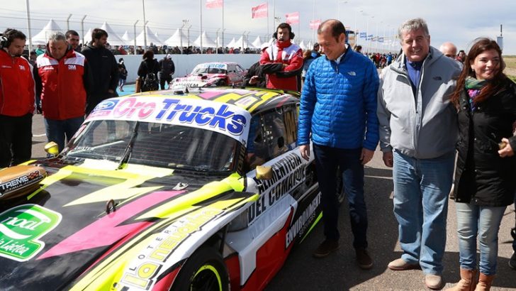 Gutiérrez asistió a la carrera del TC Mouras en el autódromo de Centenario
