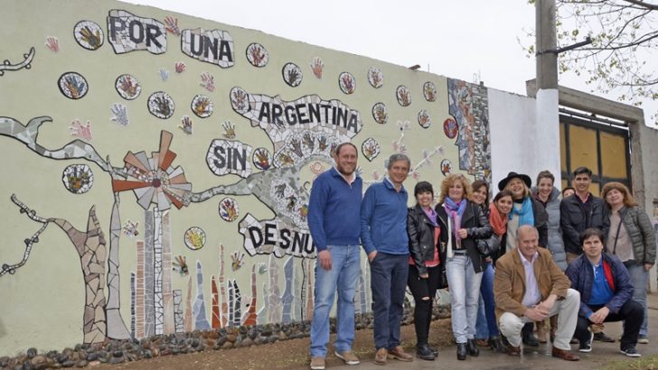 Inauguraron mural contra la desnutrición infantil