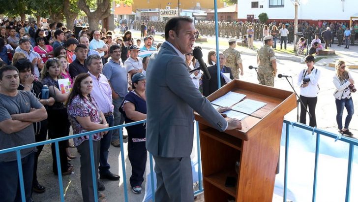 Gutiérrez encabezó los festejos por el 121º aniversario de Las Lajas