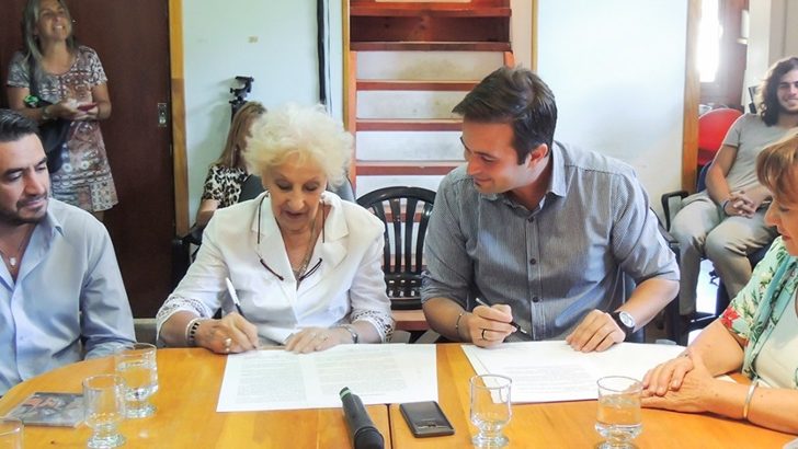 La Provincia firmó un convenio con Abuelas de Plaza de Mayo