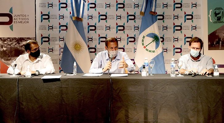 Gutiérrez firmó convenio para el desarrollo y fortalecimiento del Parque Industrial de Plaza Huincul