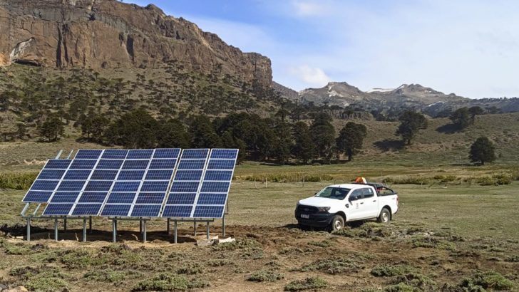 El EPEN instaló un sistema fotovoltaico en Pino Hachado