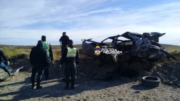 Tragedia en la Ruta 40: murieron cuatro jóvenes en vuelco entre Zapala y Las Lajas