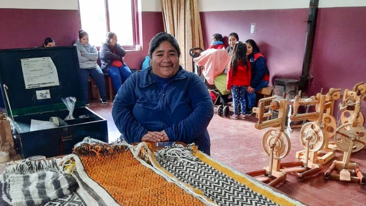 Más de 130 artesanas vendieron sus tejidos en la cuenca de Ruca Choroy y en Aluminé