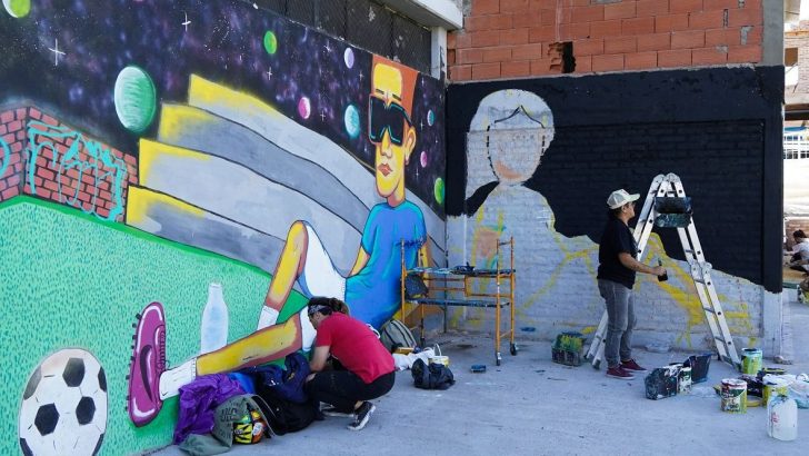Artistas neuquinos pintarán 22 murales en barrios de la zona sur de la capital