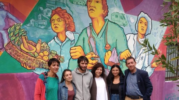 Inauguraron el mural “Cultura del Cuidado” en homenaje a trabajadores y trabajadoras de salud