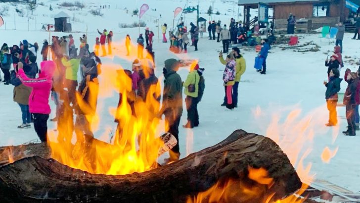 Batea Mahuida celebra «Pirren» la Fiesta de la nieve