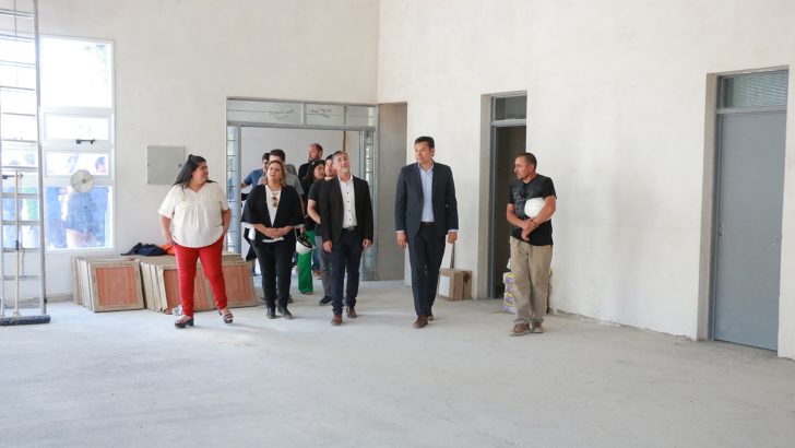 El nuevo edificio de la Escuela Primaria 149 de Huaraco tiene un 75% de avance