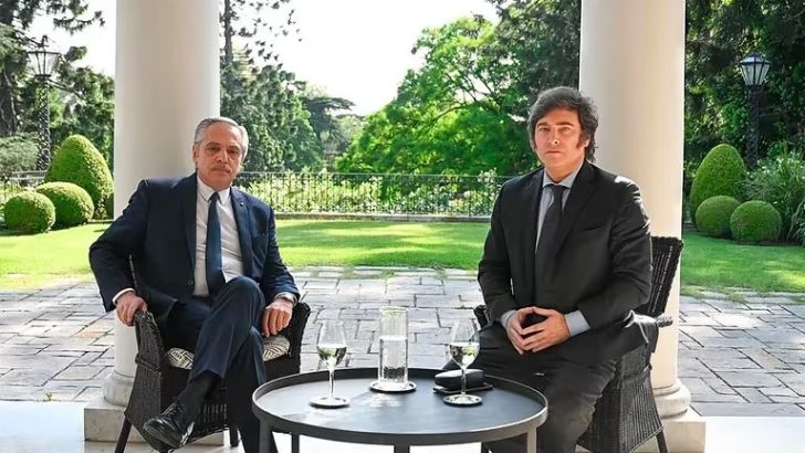 Comenzó la transición: Javier Milei se reunió con Alberto Fernández en la Quinta de Olivos
