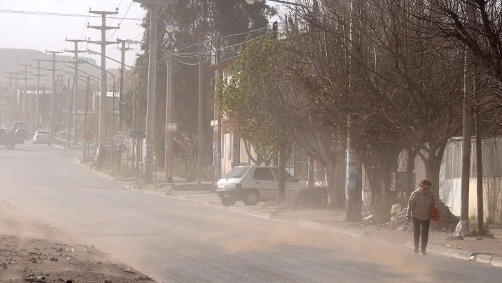 Alerta meteorológico por fuertes vientos en Neuquén
